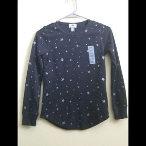 🆕️ LISTING!! BNWOT GIRLS OLD NAVY GRAPHIC THERMAL TEE